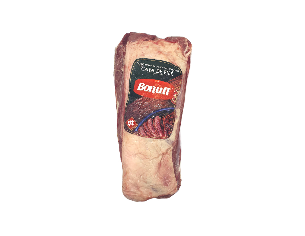 CAPA DE FILÉ BOVINA RESFRIADA BONUTT BOI BRASIL 1,3 KG (CX 16 KG)